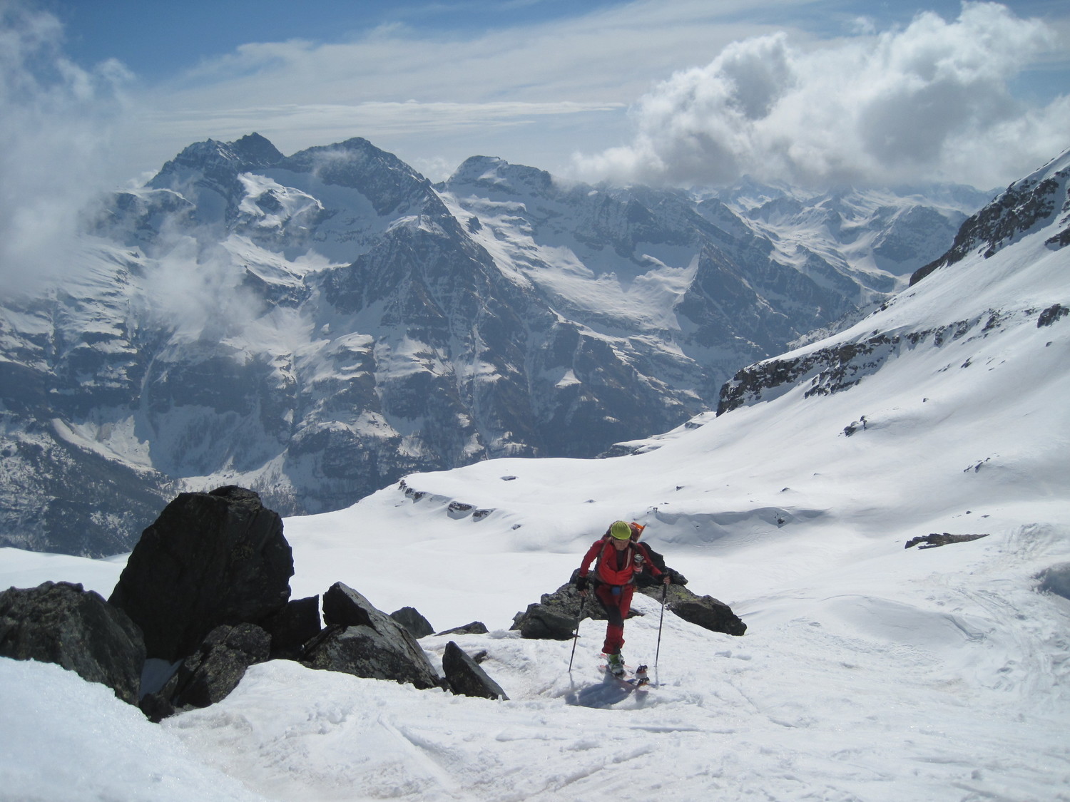 Arrivando in cima tra Ayas e Gressoney