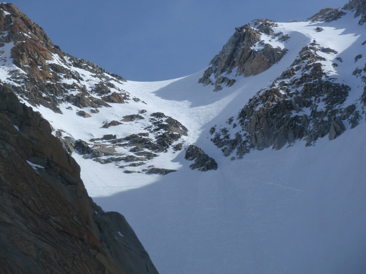 Vue sur partie finale depuis le glacier du milieu