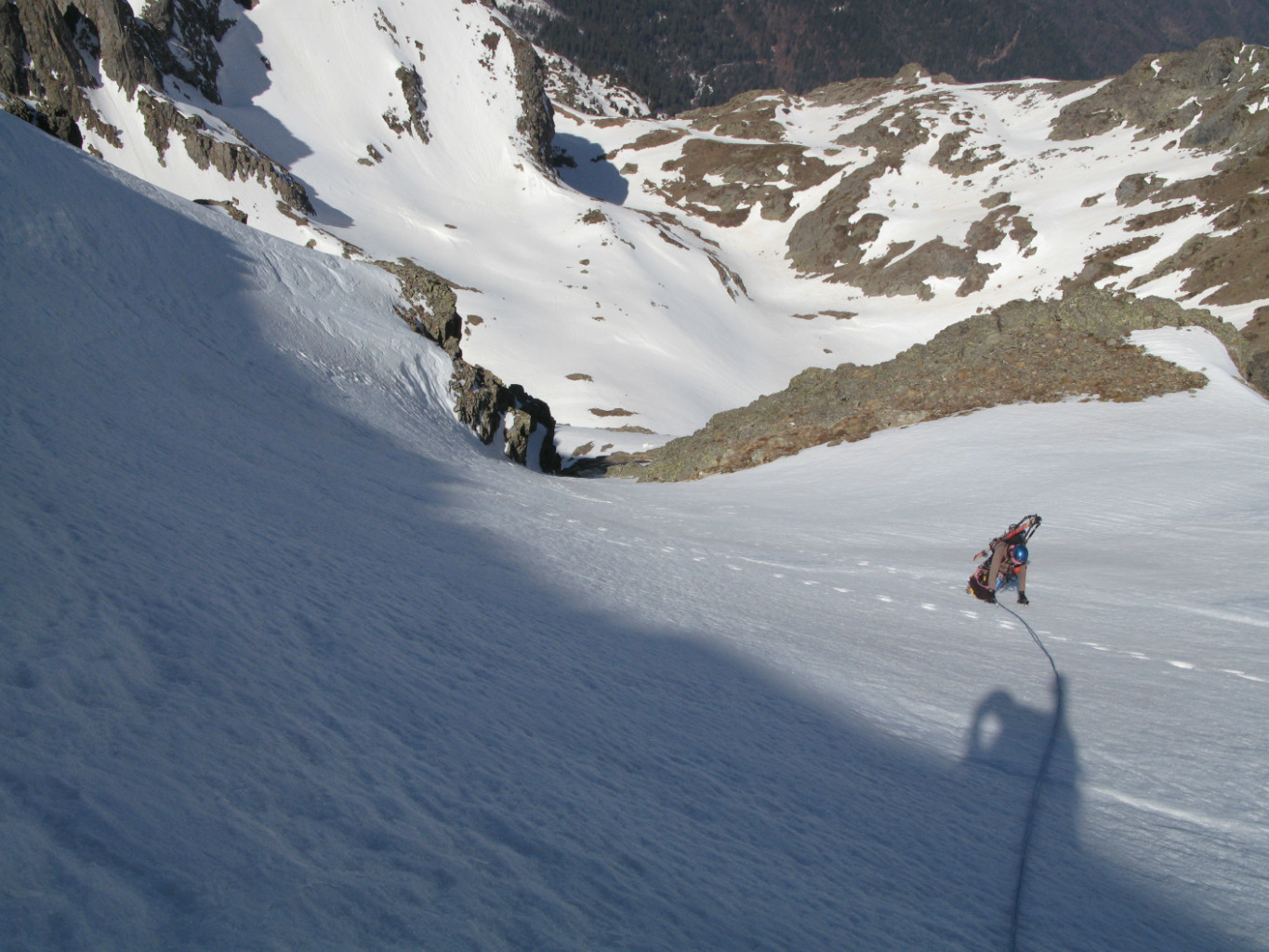 Sortie de la goulotte