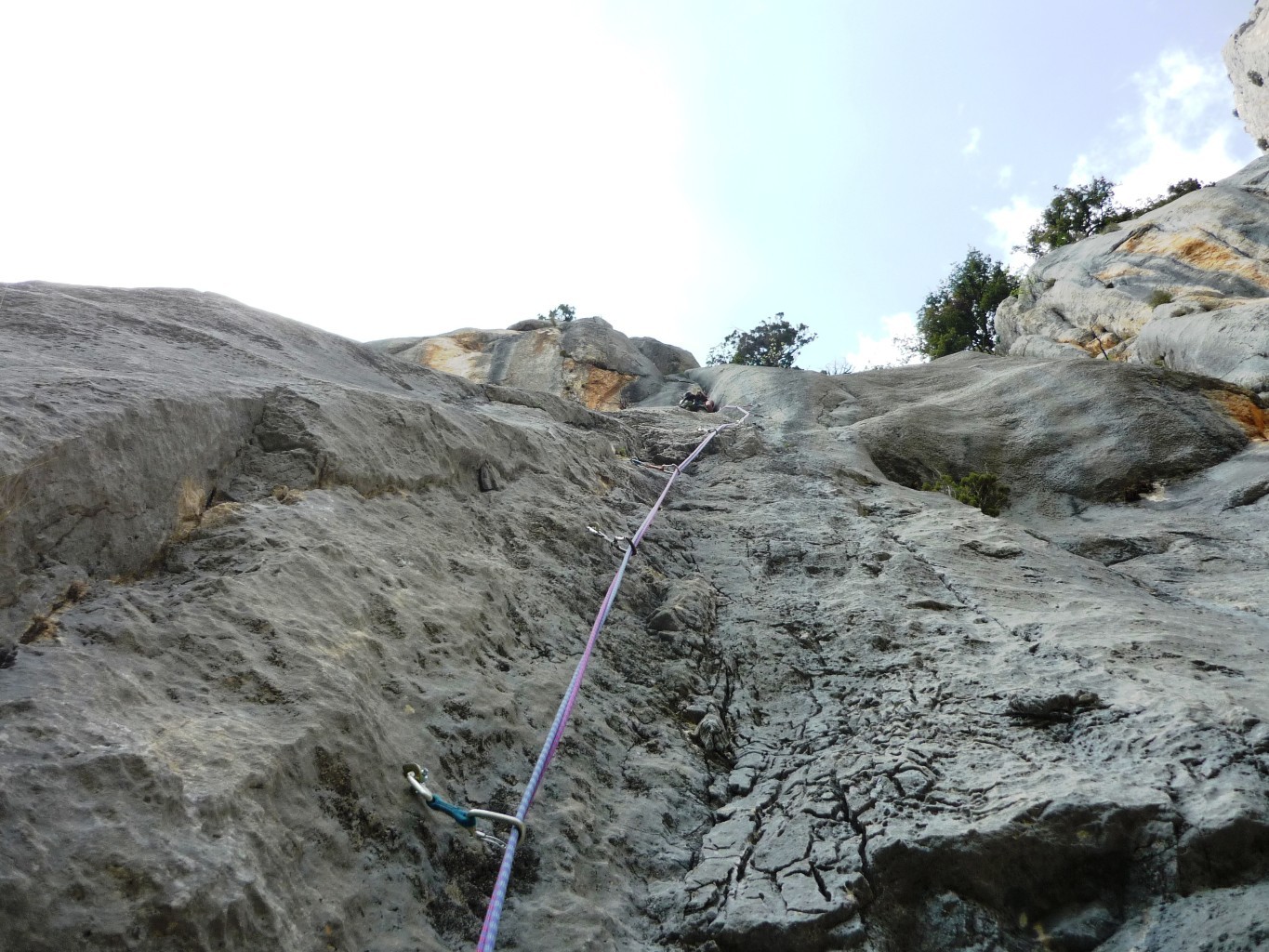 Sur motivé pour la croix mais en arrivant sur la fissure, grosse branlée