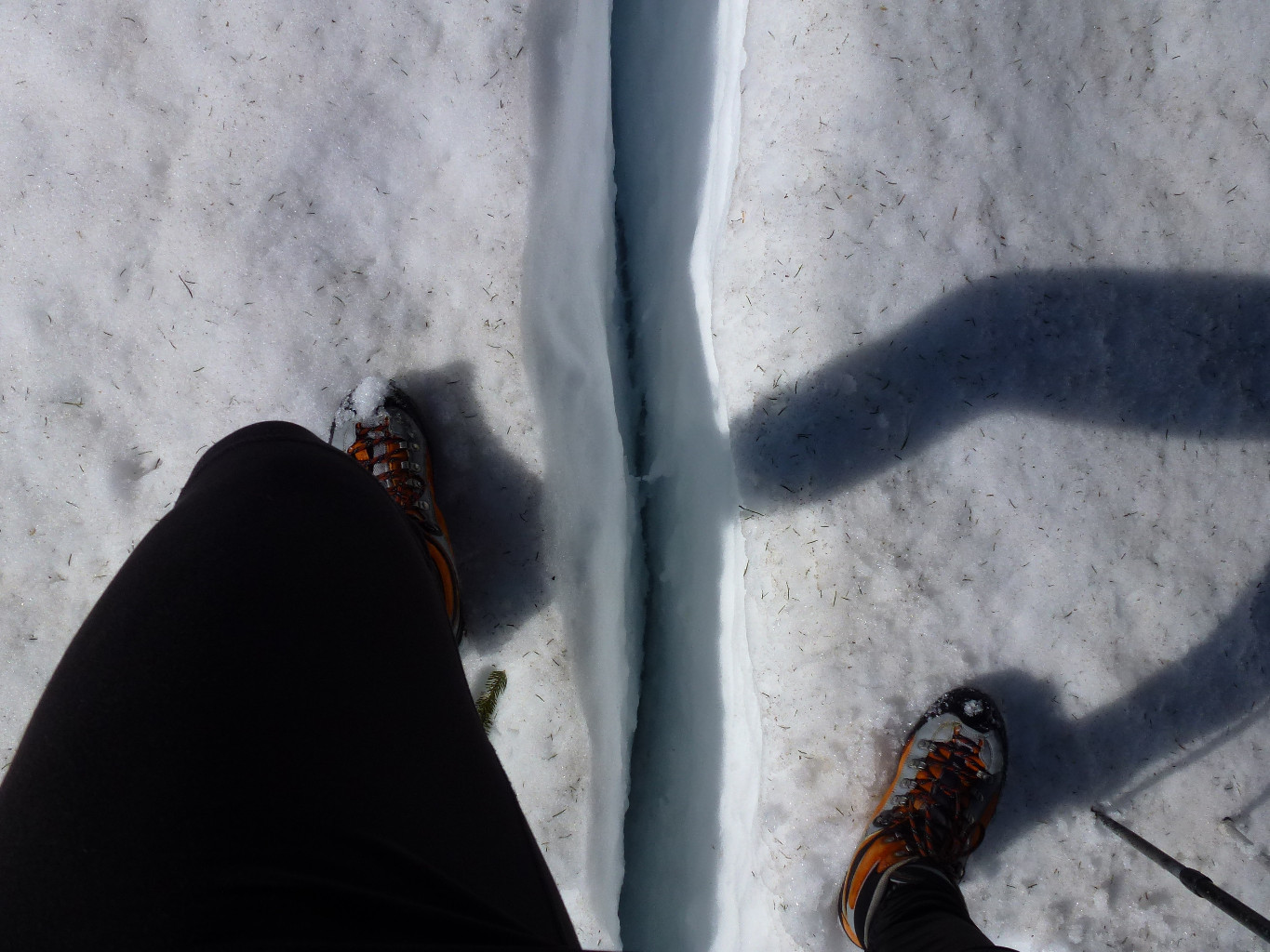 Franchissement de crevasse au Parmelan :-)