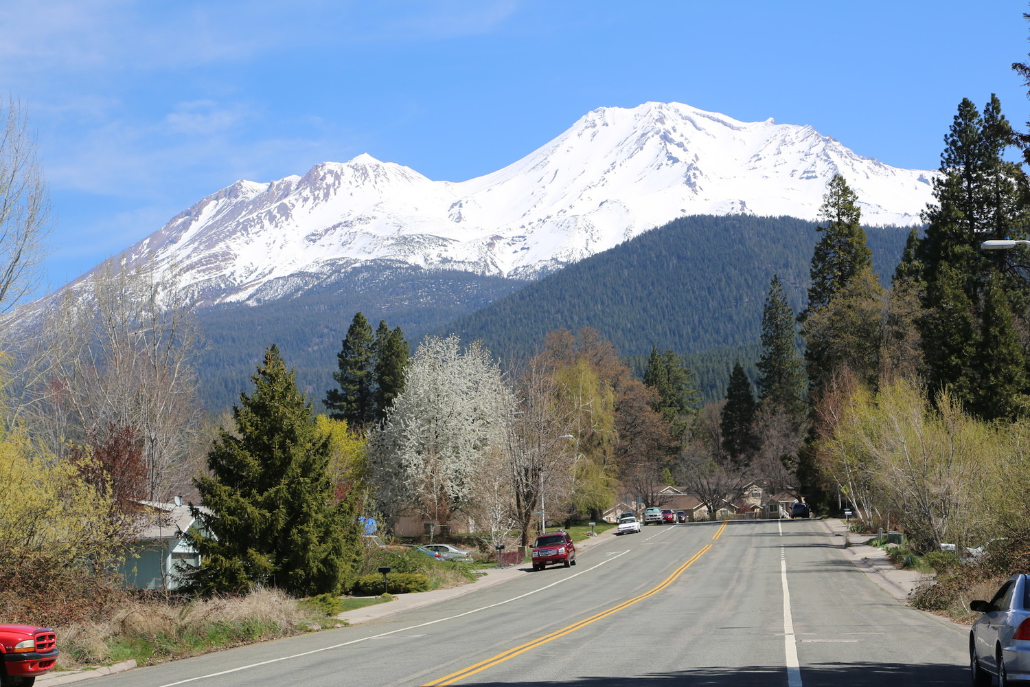 Mt Shasta depuis la ville du même nom.