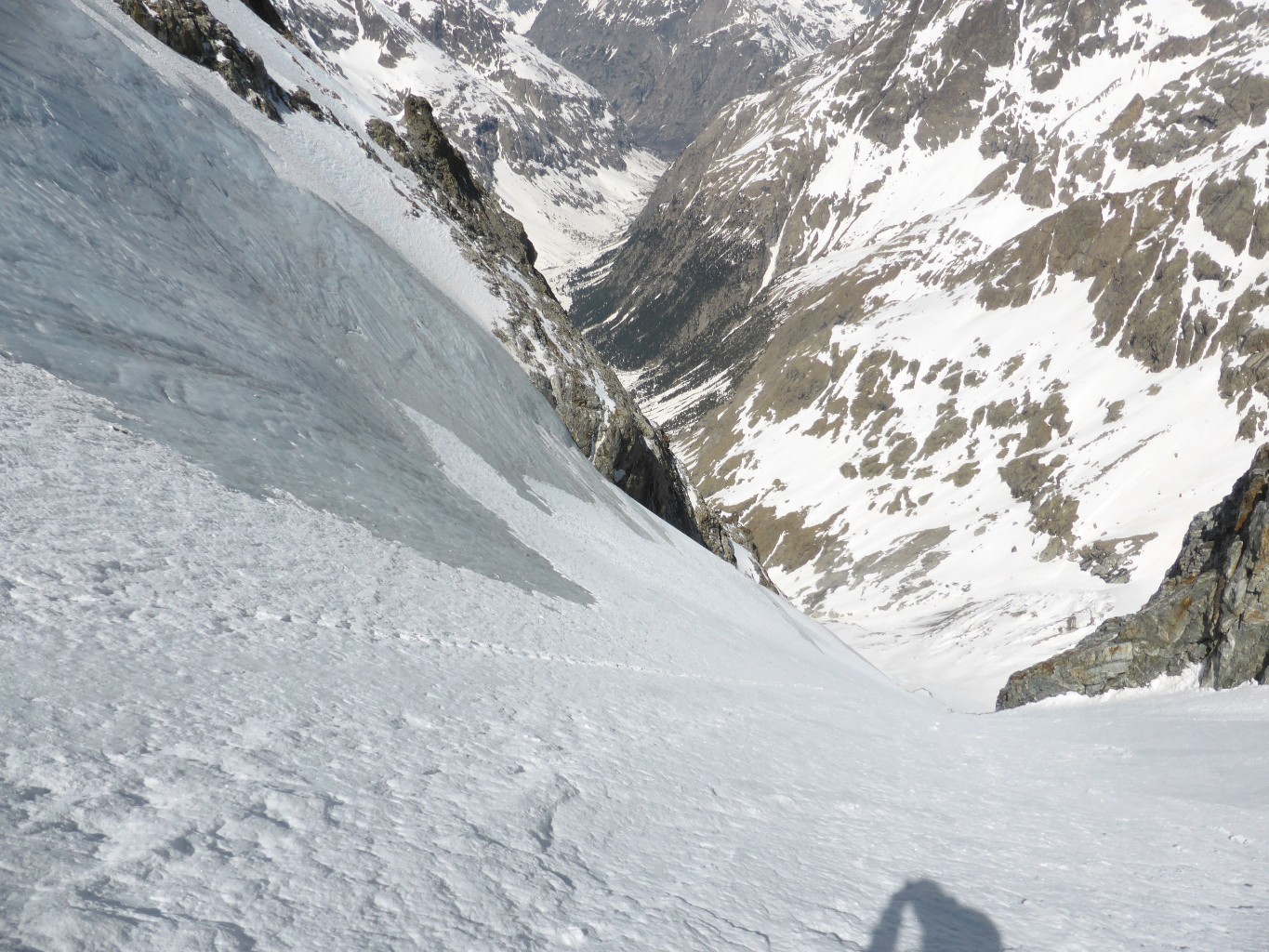 Dans le haut de la pente