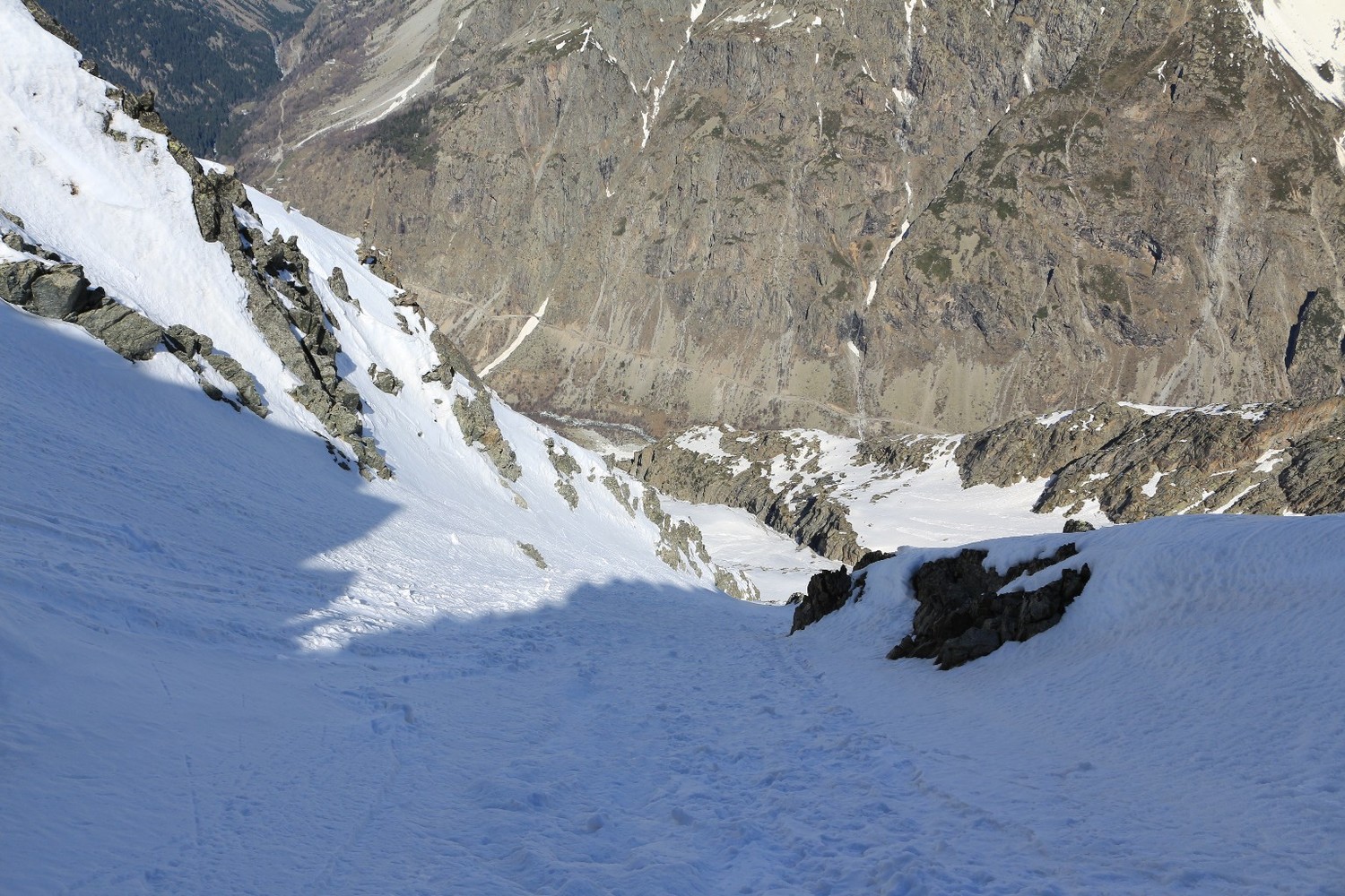 Descente sous la Tête de l'Ours