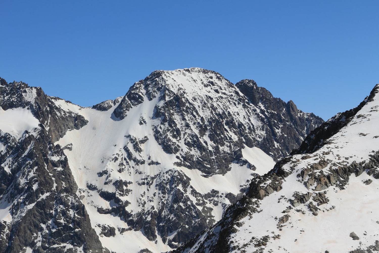 La Cime de Clot Châtel, face W
