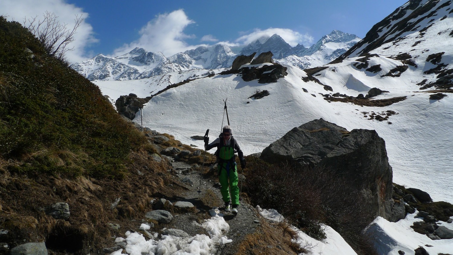 Portage per il rientro a Bourg St. Pierre
