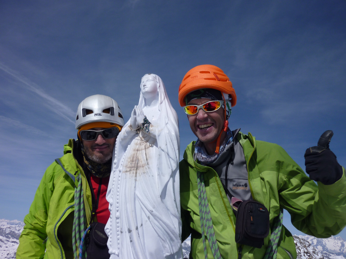 Fred et Laurent au sommet du grand Paradis