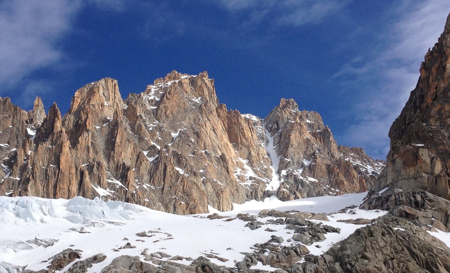 Mont-Blanc - Aiguille d'Argentiere - Couloir en Y