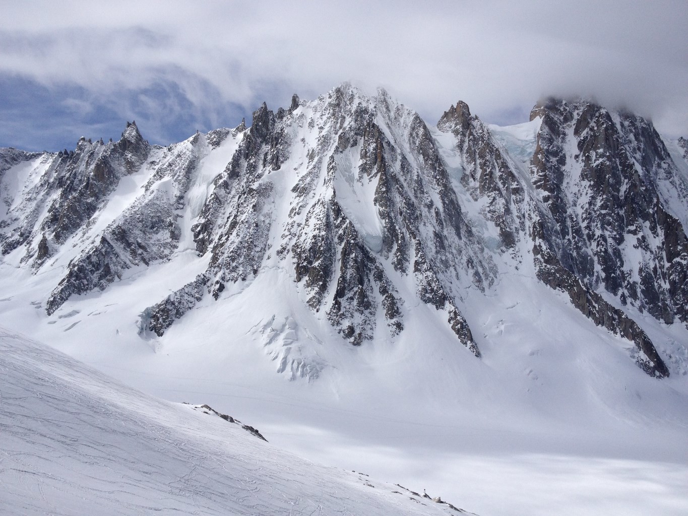 Mont-Blanc - Les Courtes - Face NE