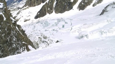 Glacier des Bossons sous les Grands Mulets