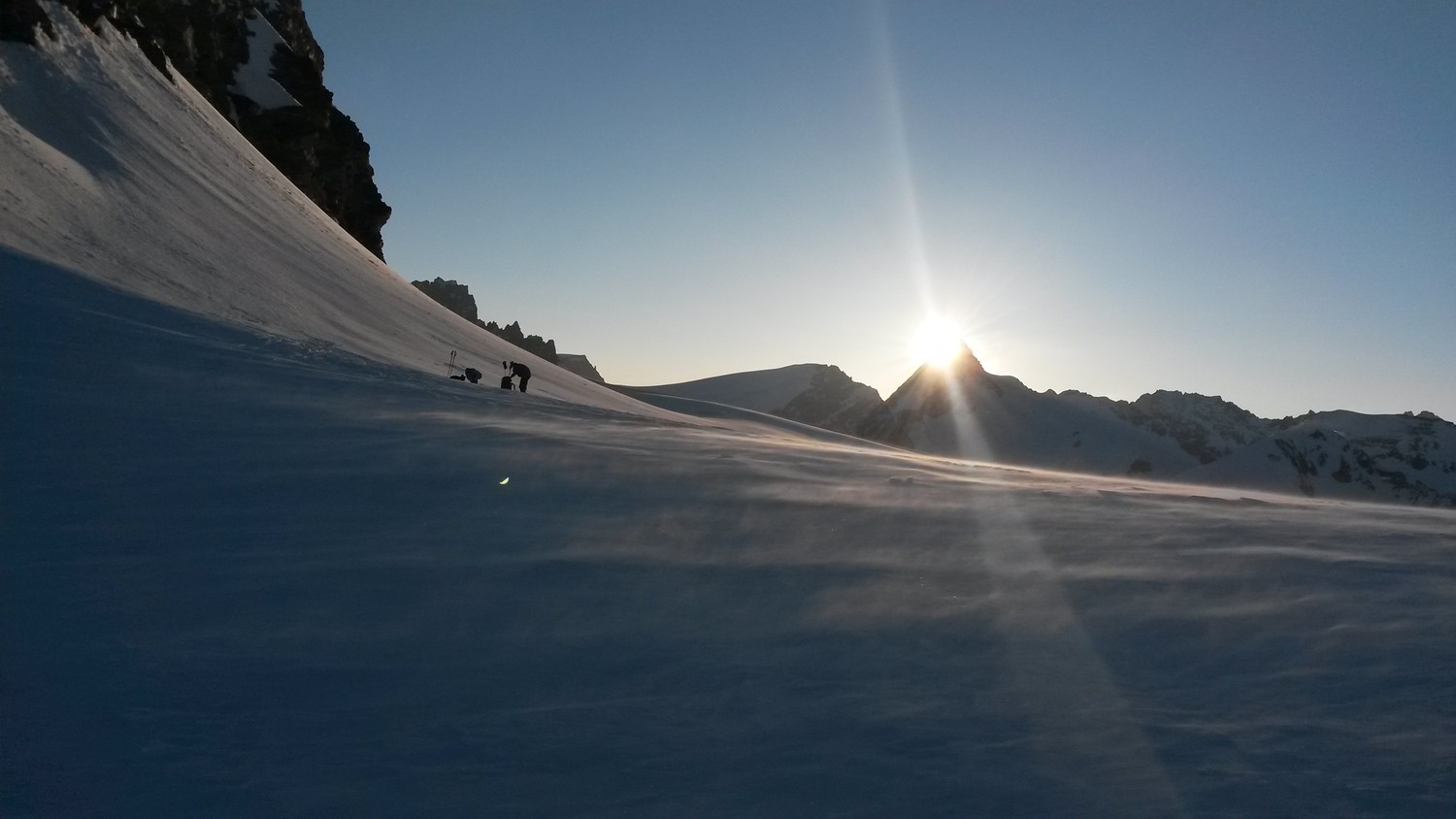 Arriveé au col de l'Eveque