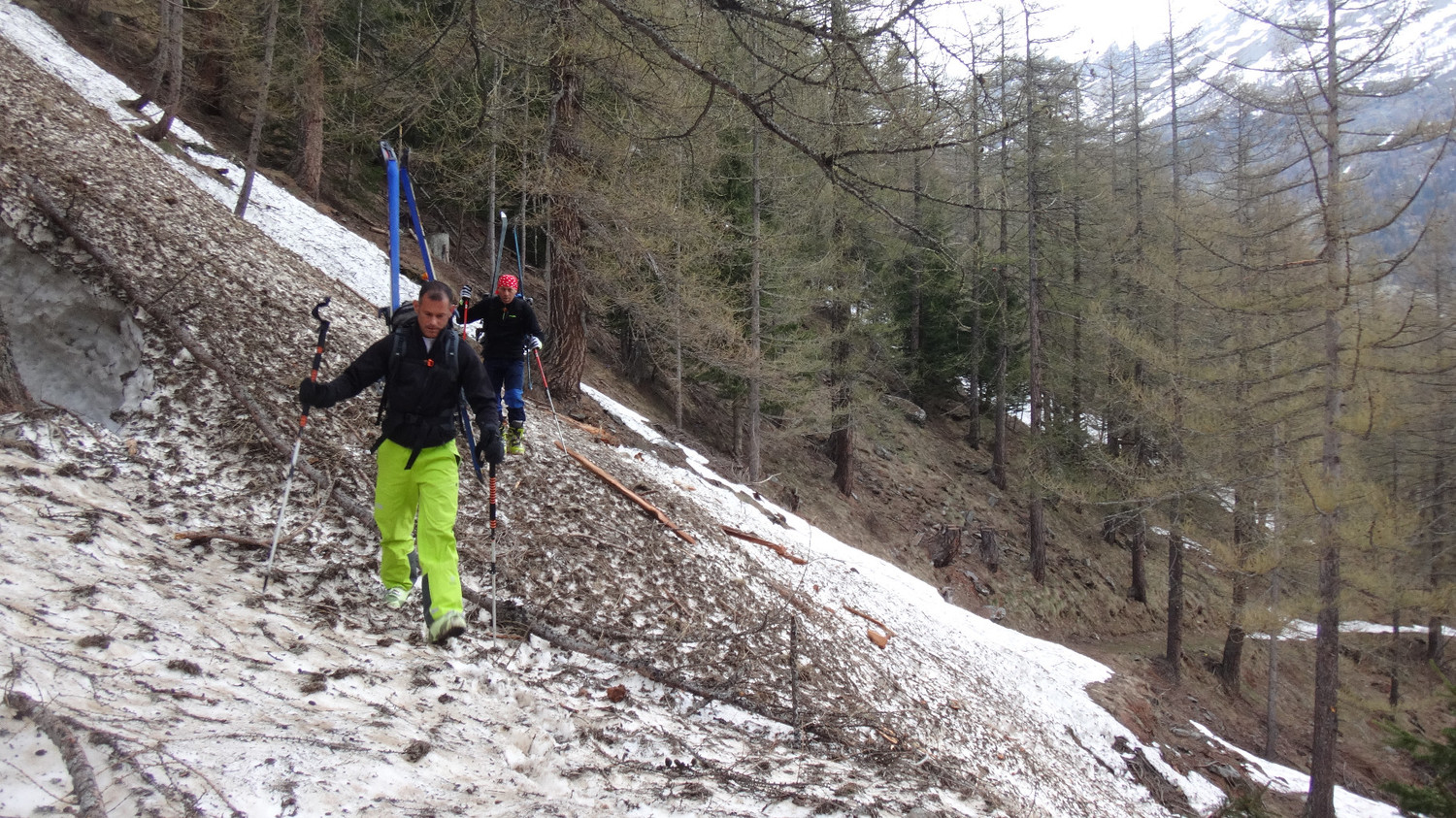 valanghe sulla mulattiera da Gabi
