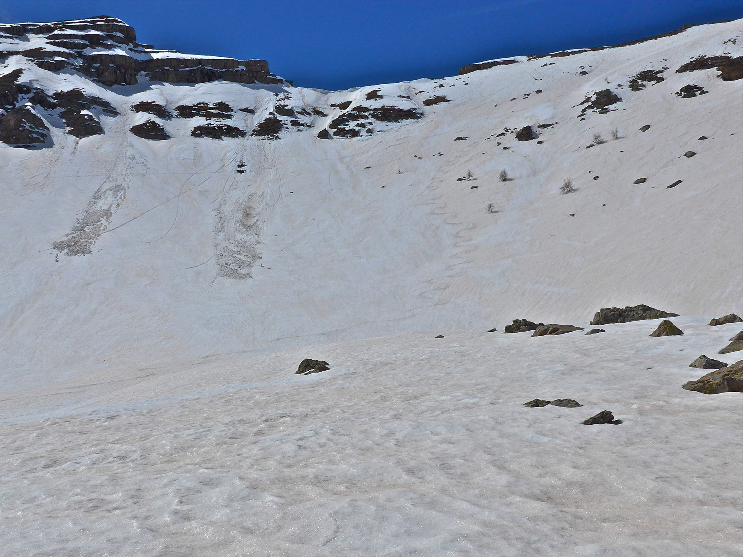 Descente sommitale.