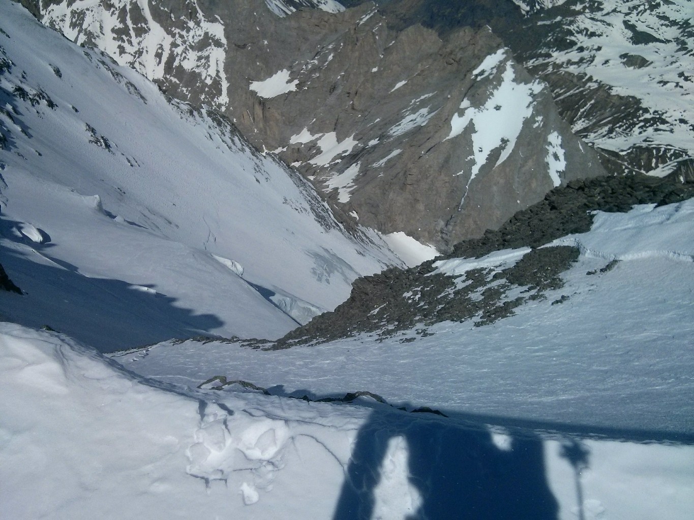le goulet de sortie vu du haut