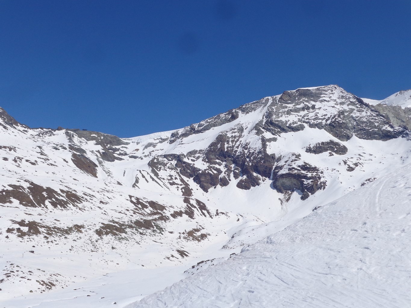 Vue sur la fin de la montée