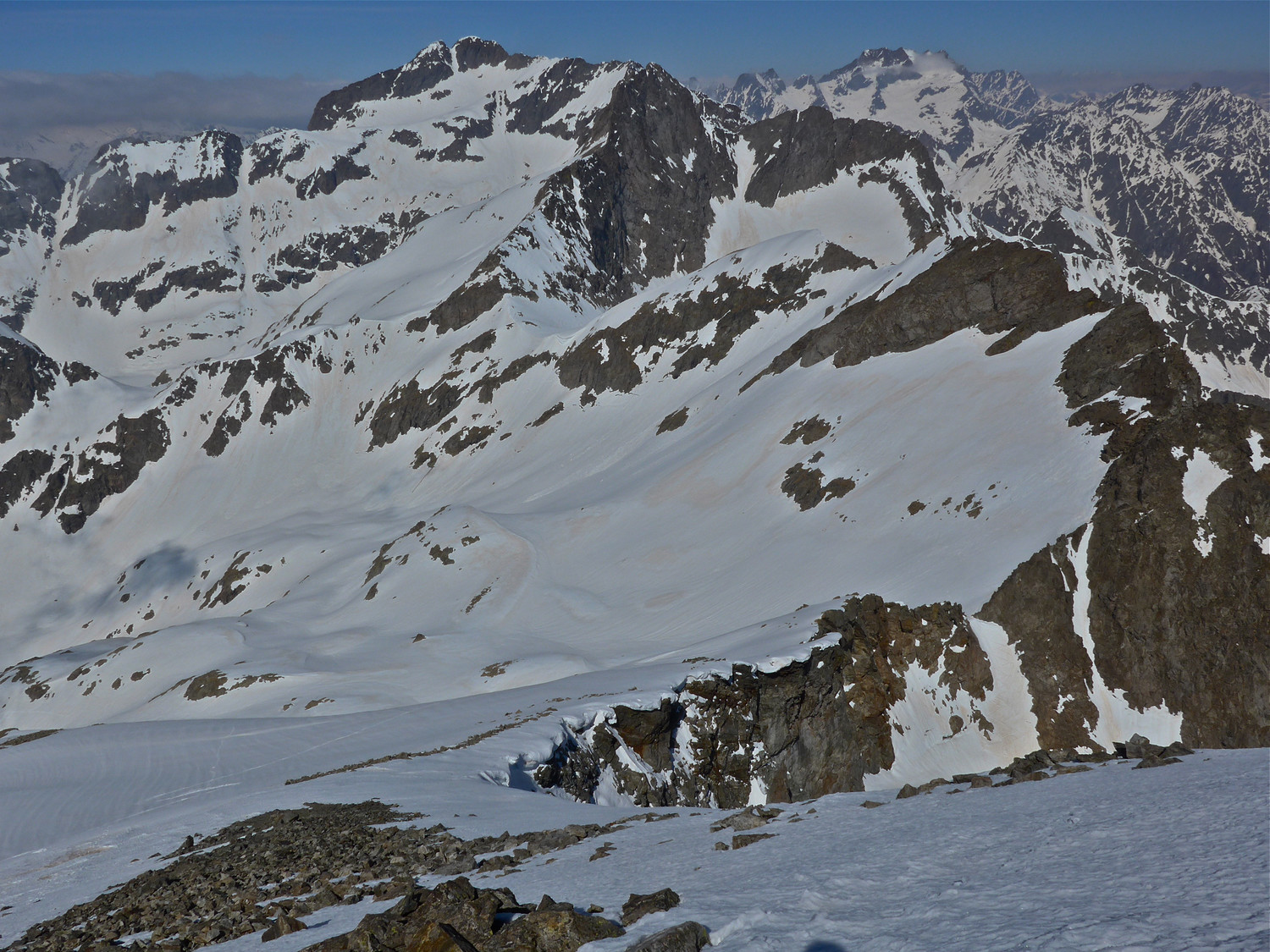Gélas et Malédie vue du Clapier.