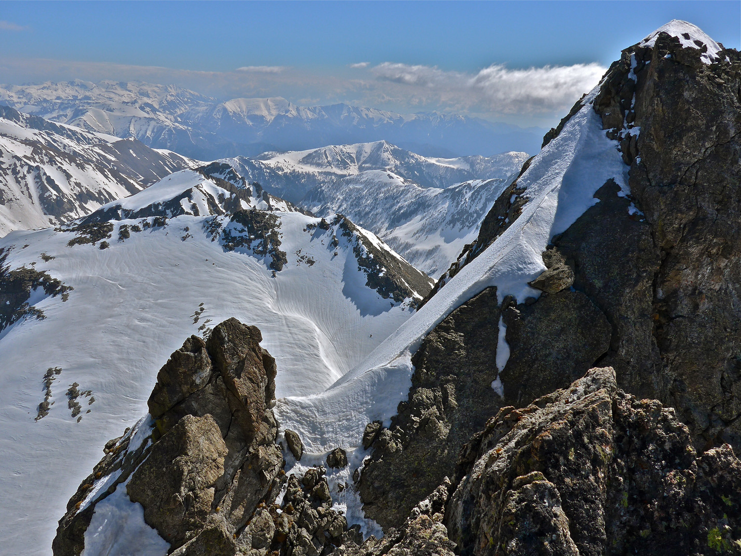 Cime Viglino vue du collet sous la Pte Asquasciati.