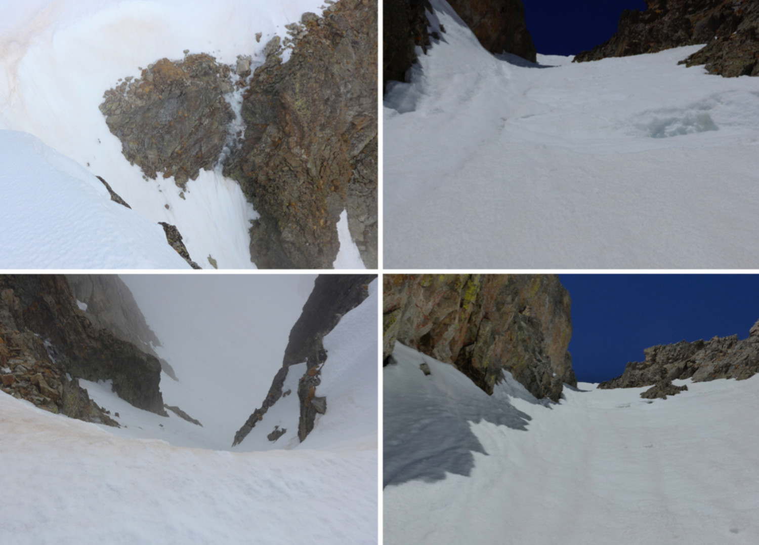 Le couloir avant et après la descente.