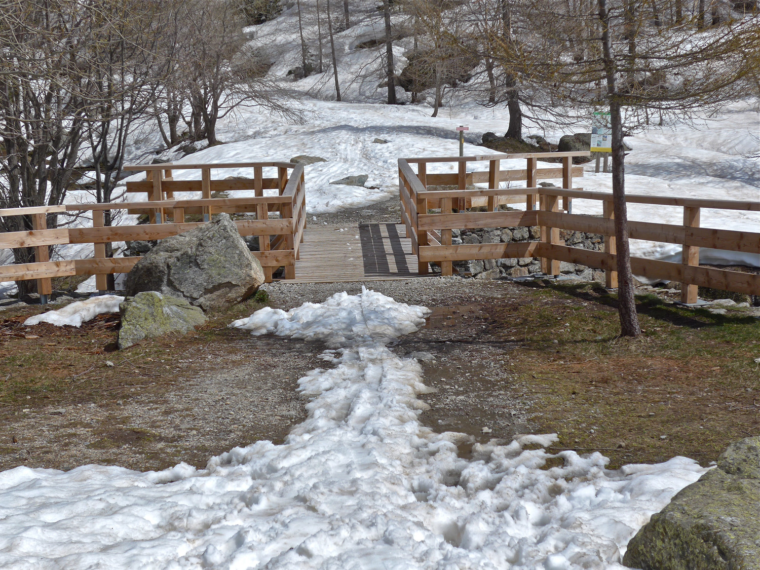 D'ici peu il faudra déchausser pour prendre le Pont du Countet.