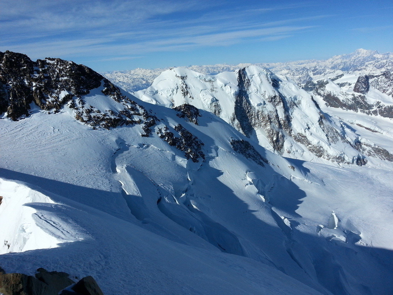 Sur l'arête de la Norden