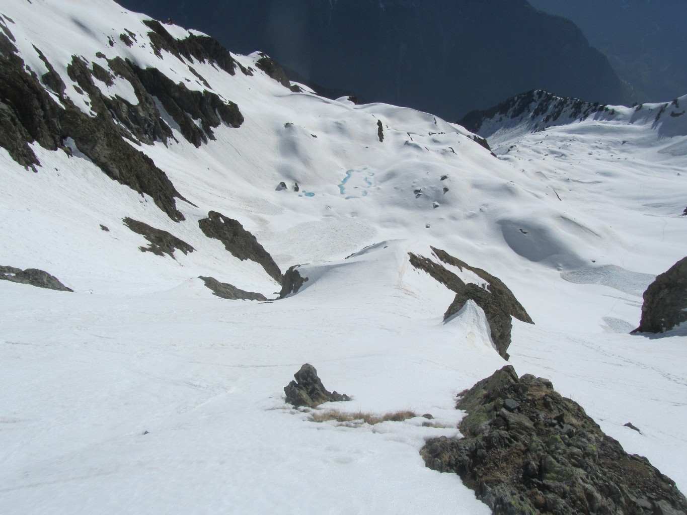 Moitié du couloir du col Est