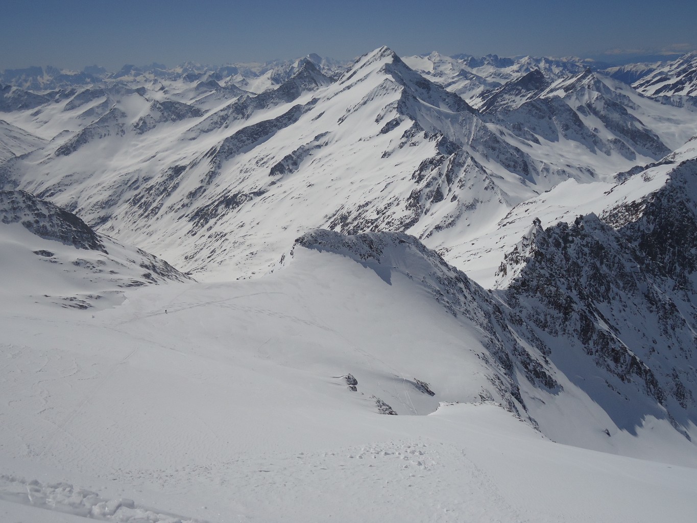 Picco dei Tre Signori: vista dall'alto sul tratto finale