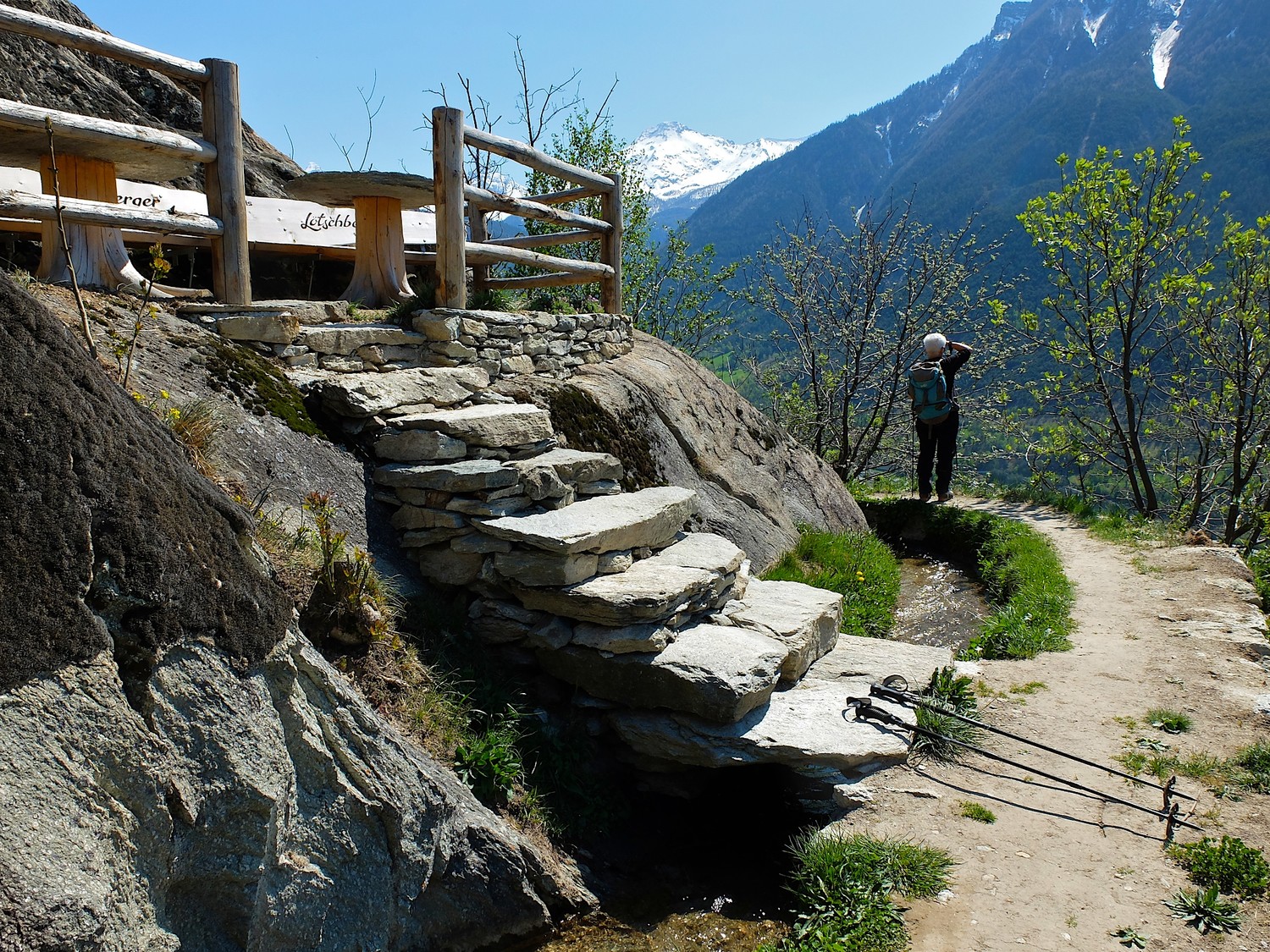 Le Drieschtneri est le bisse le plus récent du Valais.