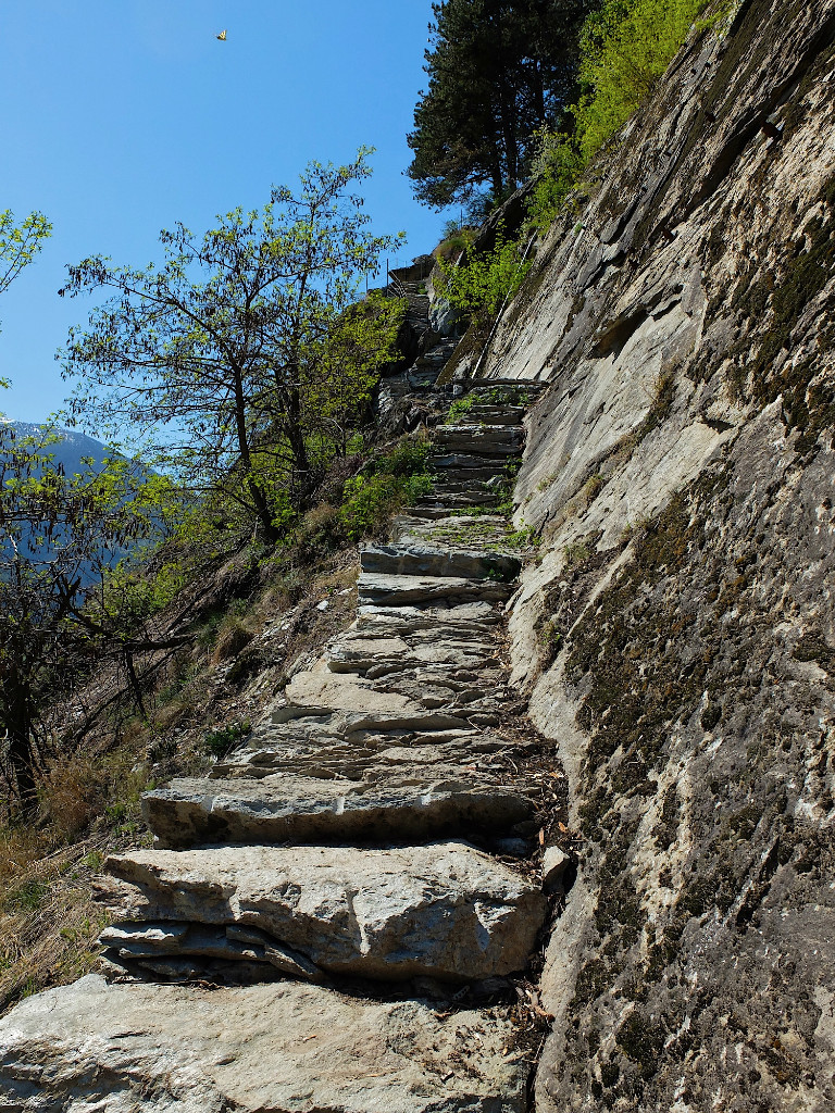 Sentier en escalier