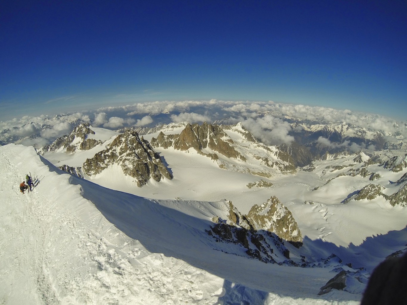 vue sur le glacier de Saleina