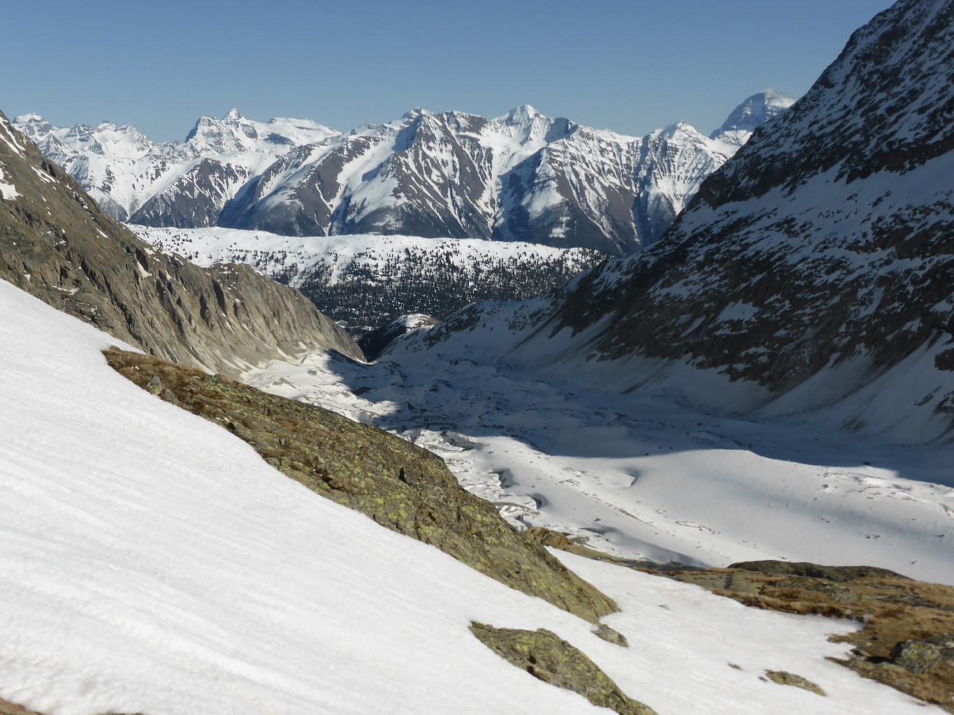 Vue de la cabane