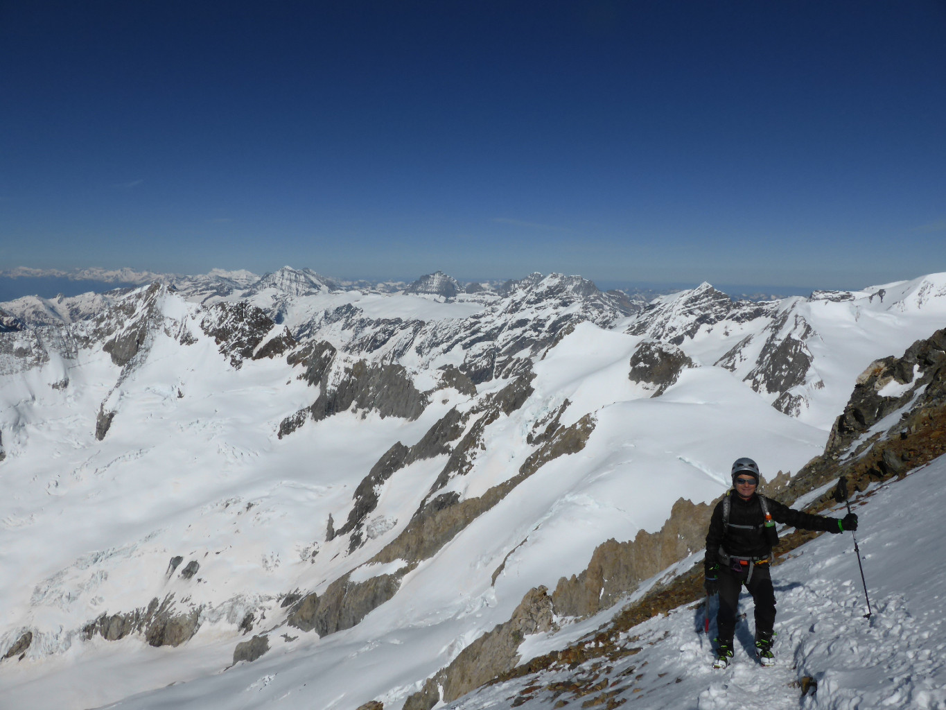 sur l'arête SW