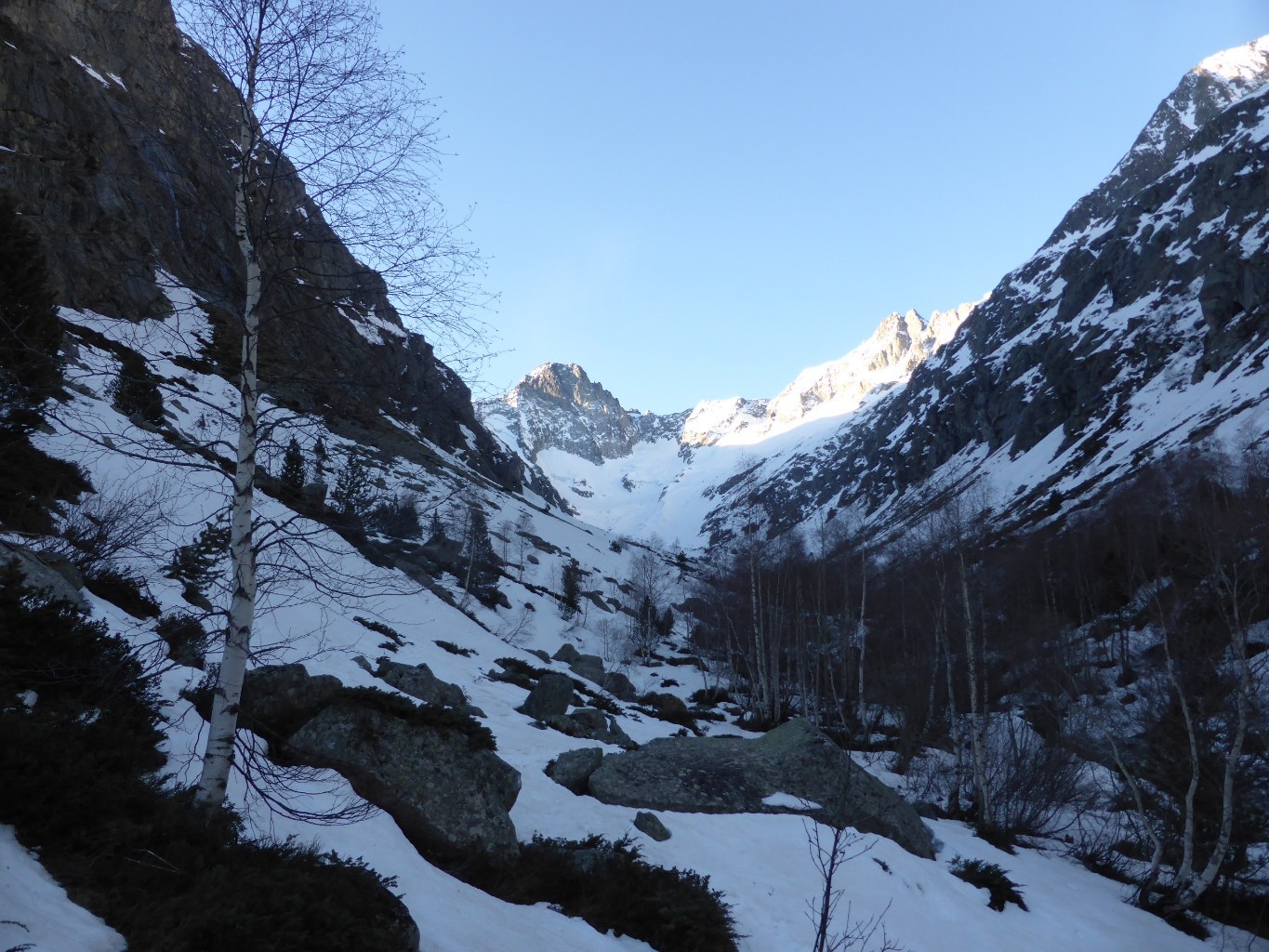 Entrée du vallon des Etages, vers la cote 1800