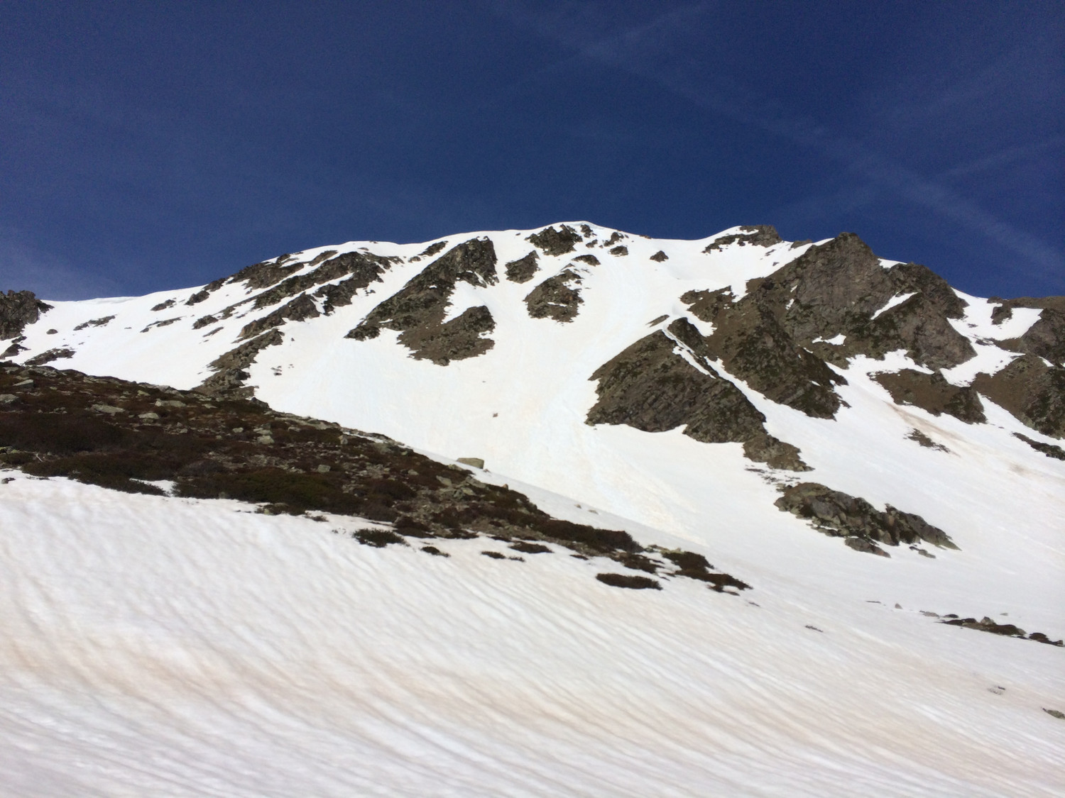 Couloir de descente face E du faux Coste Oueillère