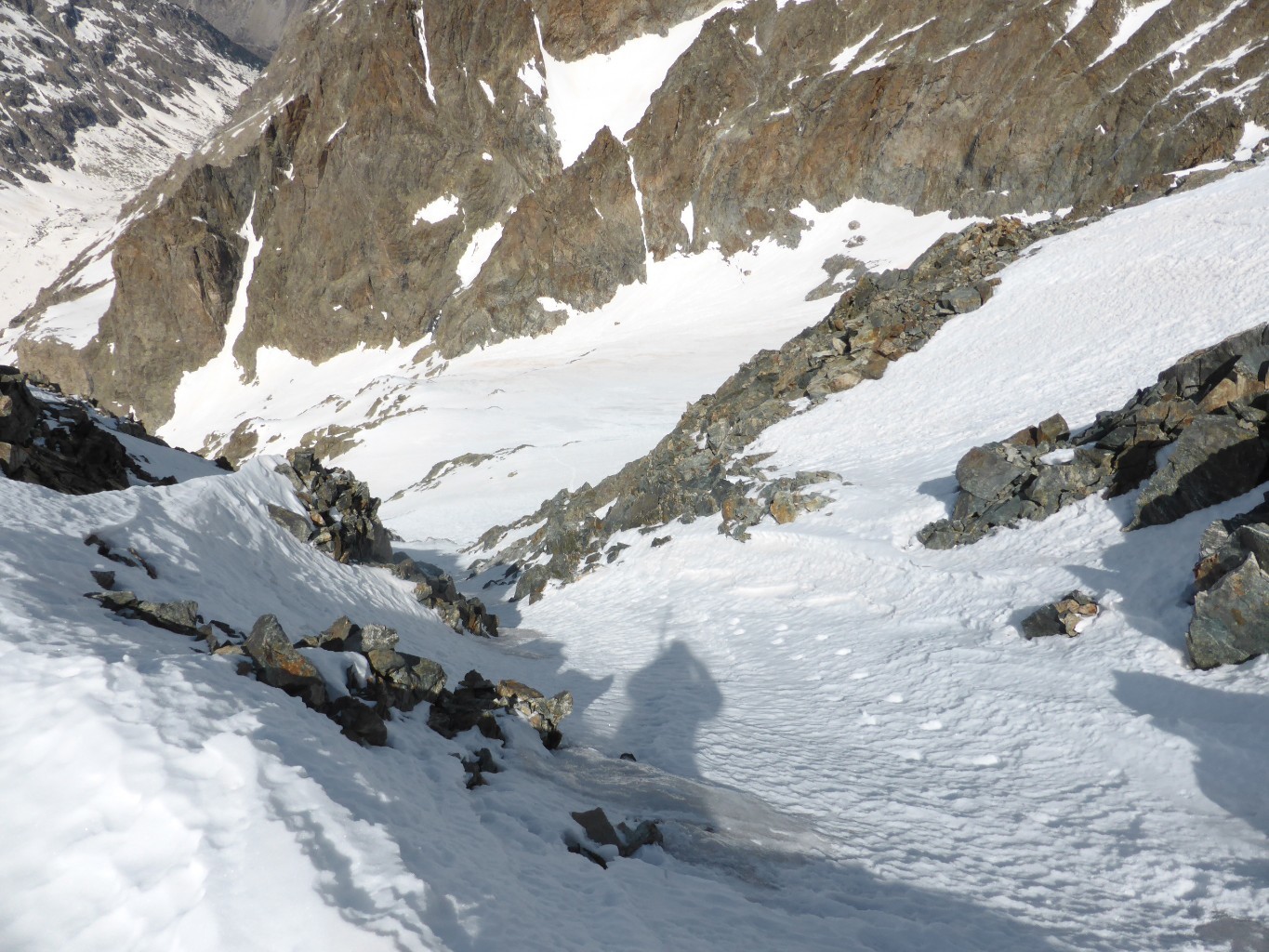 Haut du couloir NW que je désescaladerai