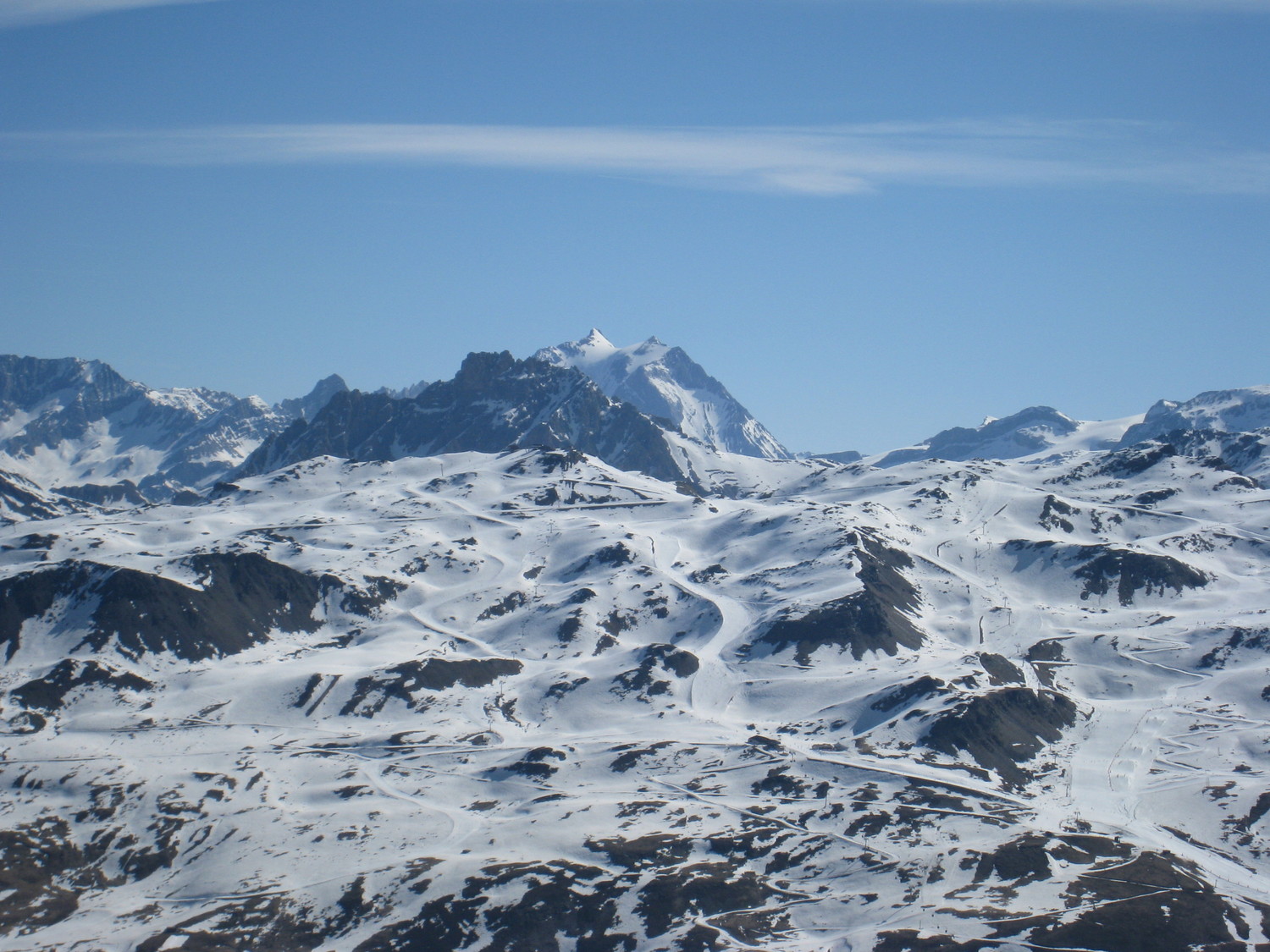regard vers la Gde Casse - vue depuis la Gratte
