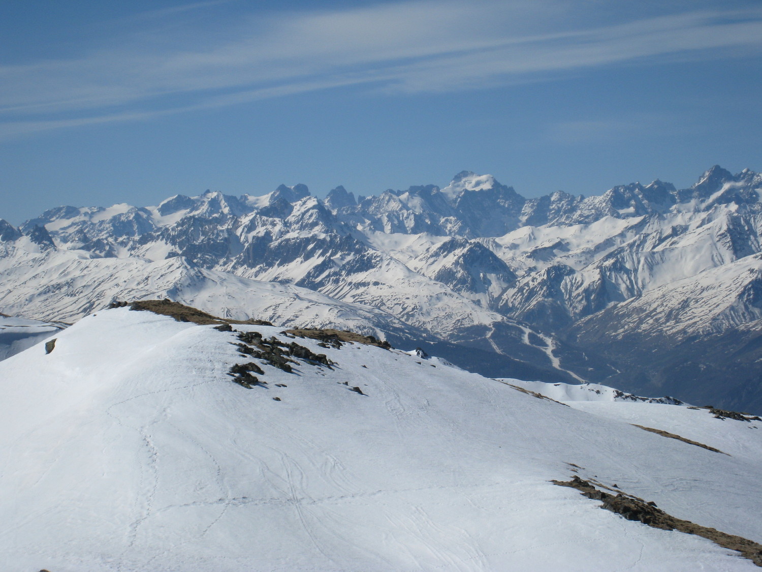 regard vers les Ecrins - la Gratte