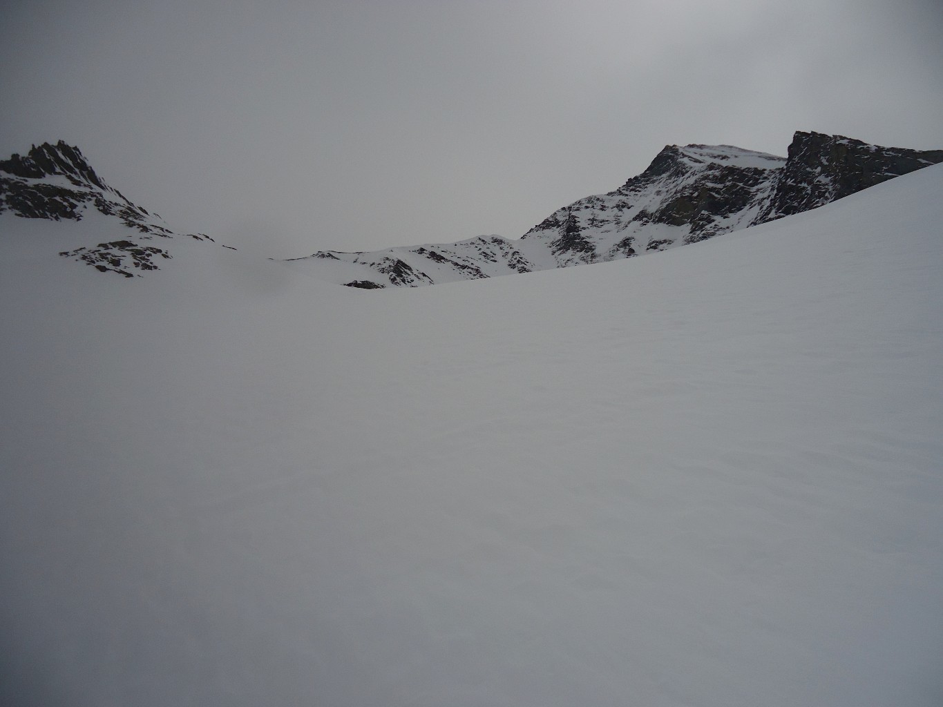 Untere Rotspitze: verso la nostra meta. A dx il Rotspitze