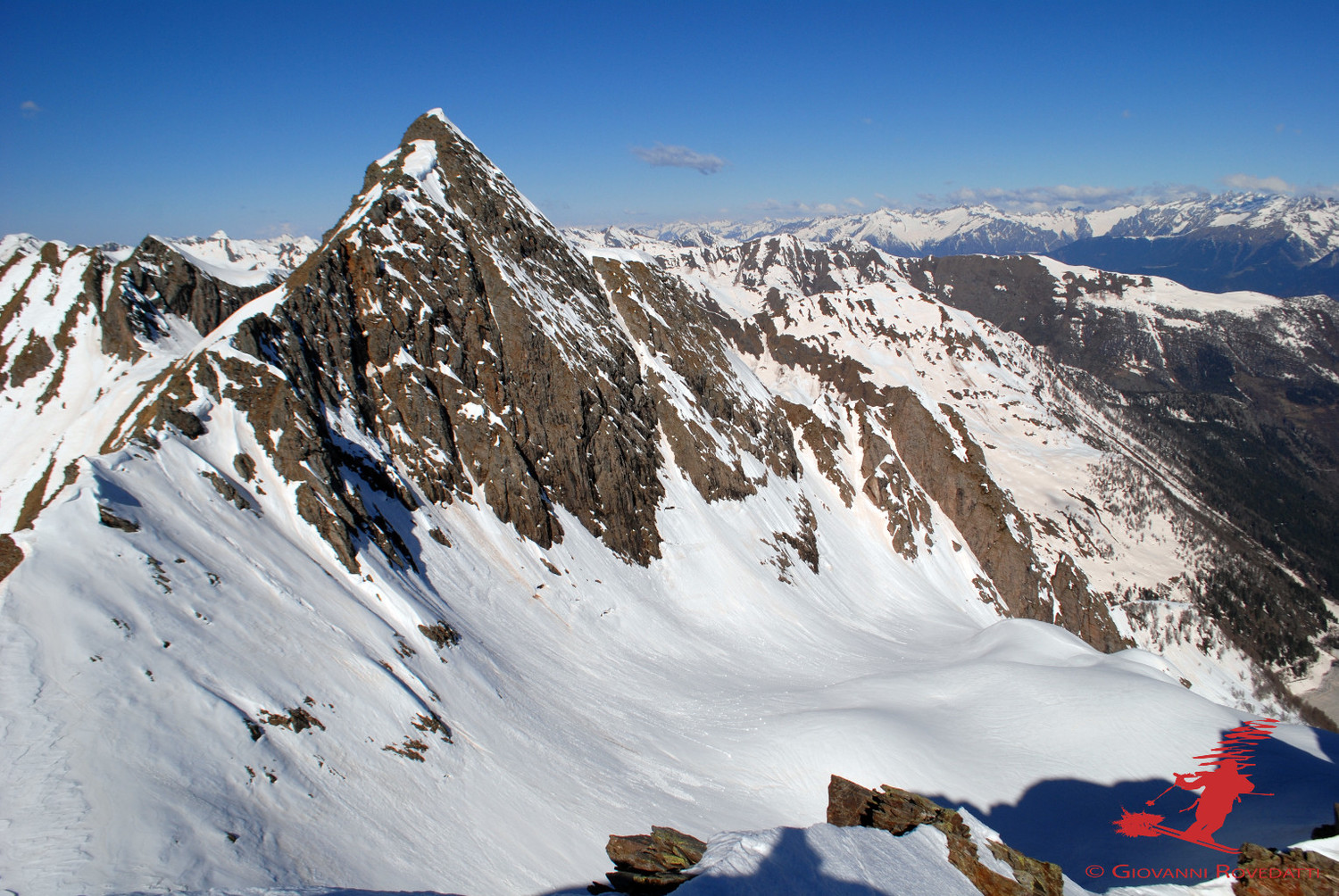 La Cima Soliva 2710m vista dal Il Medasc 2647m