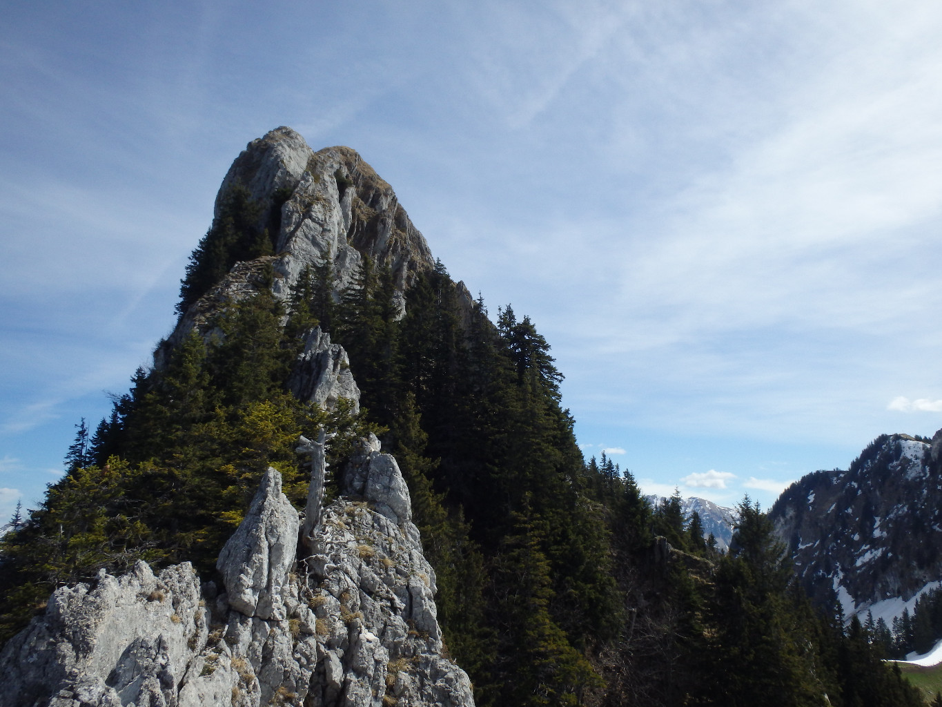 Vers le sommet