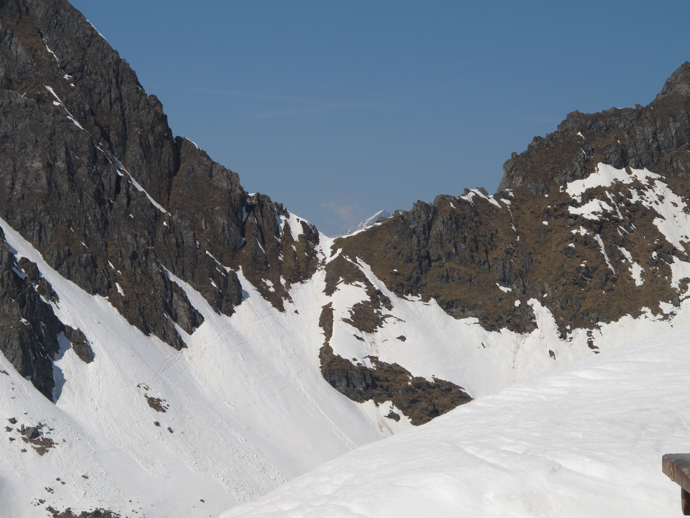 Col des Avouillons depuis la cabane Panossière