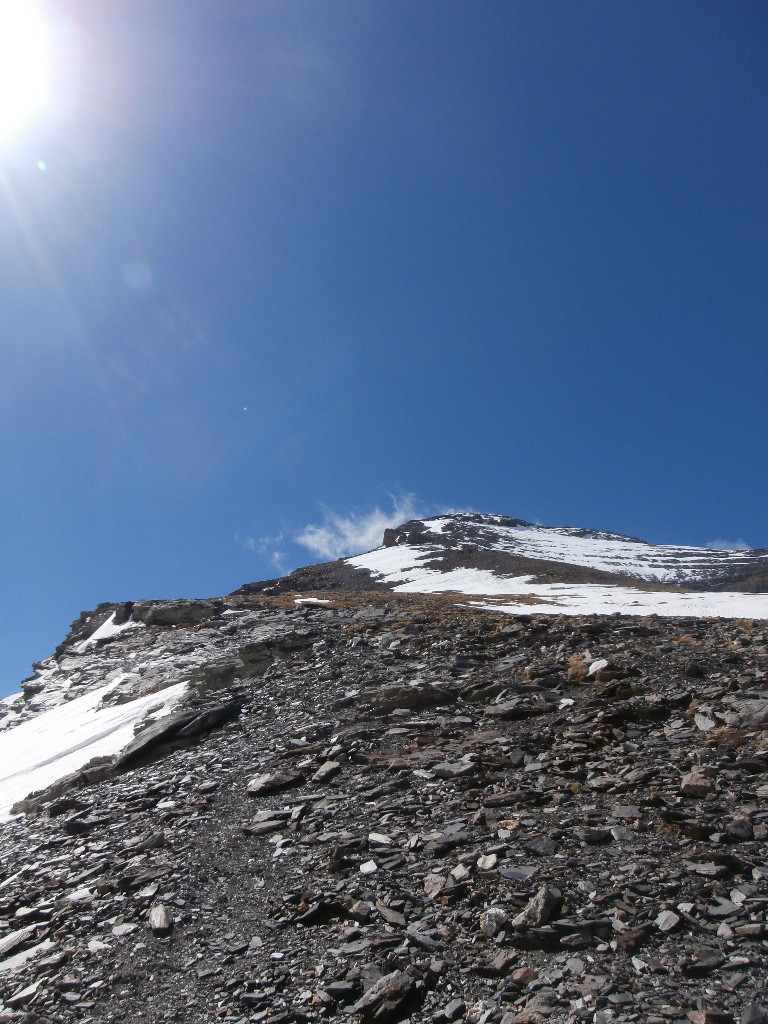 voilà le sommet depuis le col