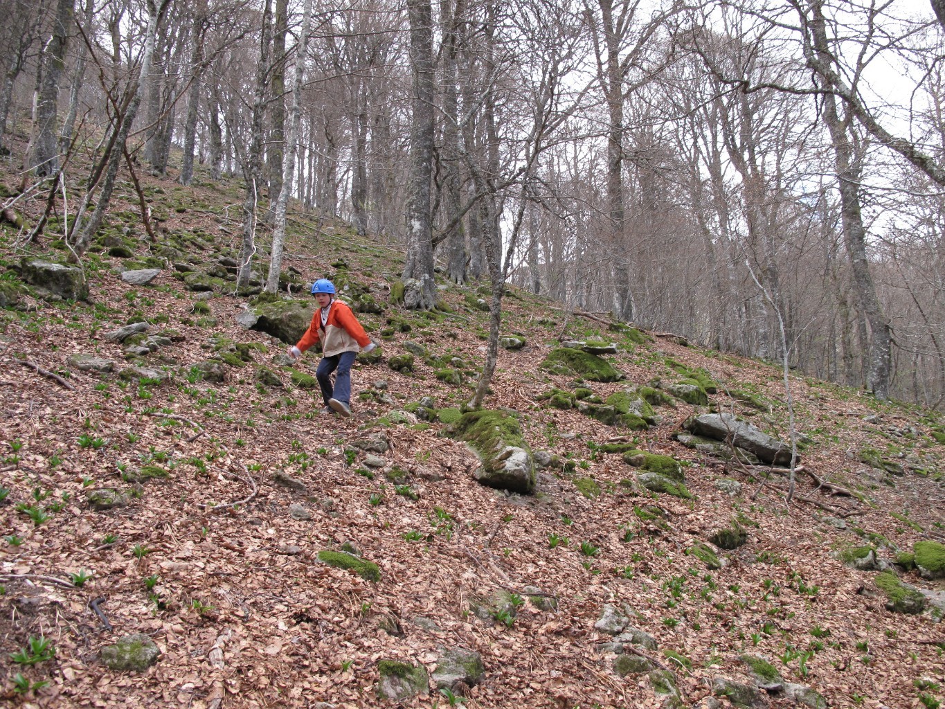 "Retour pour former le pied montagnard"