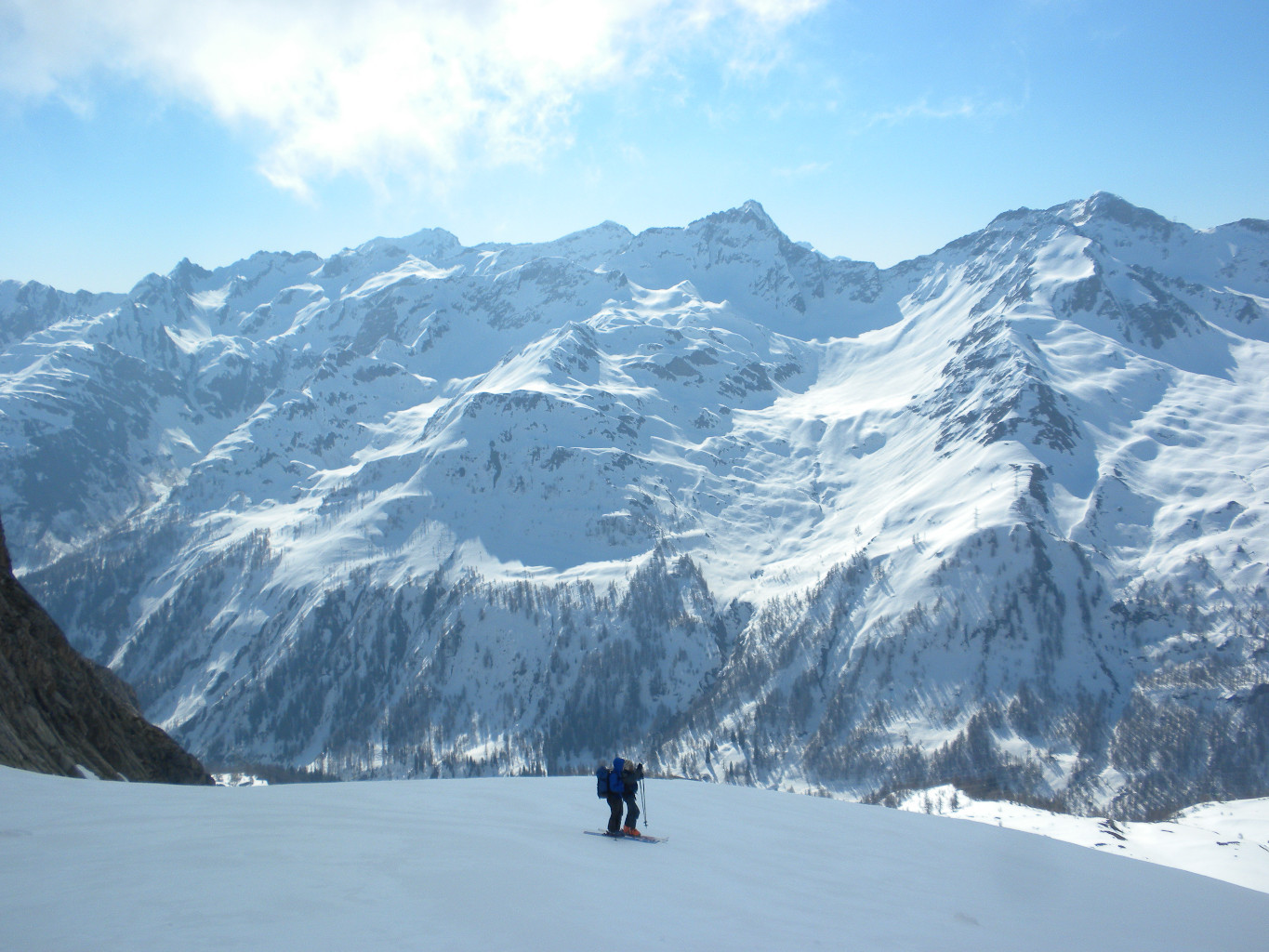 Fin du couloir du Passo di Maniò