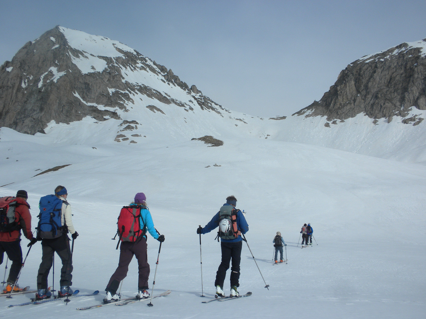 Montée au W. Gerenpass, droit devant