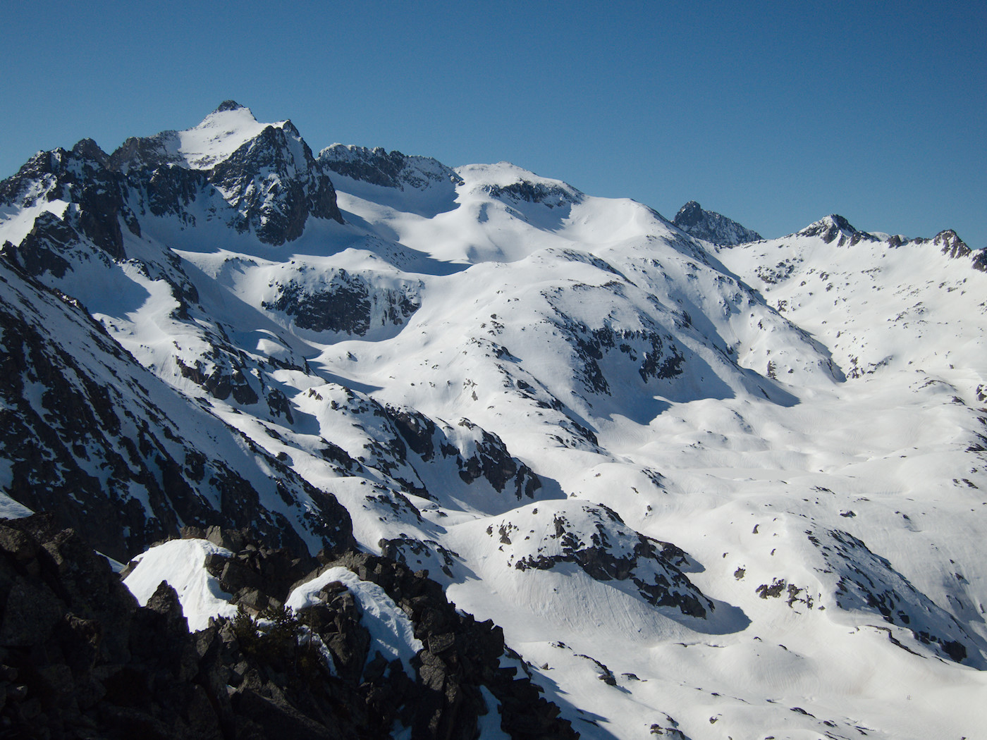 Néouvielle, Turon, pic Long depuis Lurtet