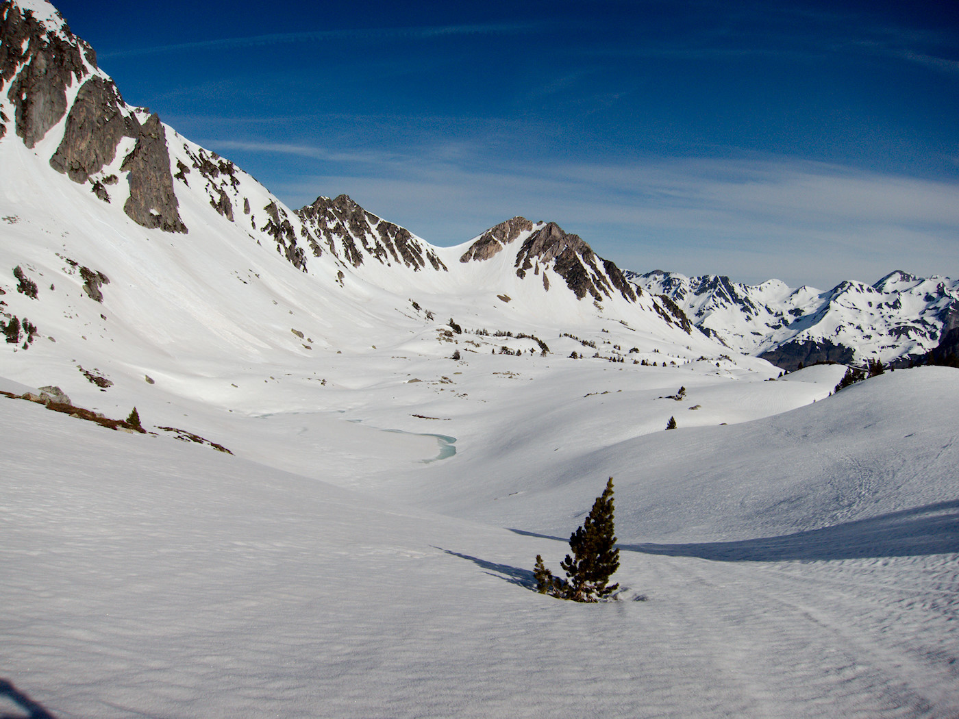 Pic de Lurtet, pic des Crampettes, lac Estagnol