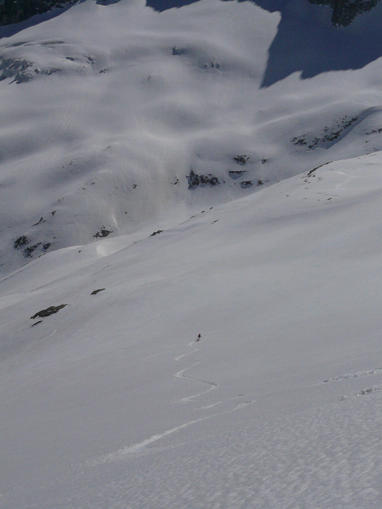 Mieux tassée plus bas, la neige est meilleure