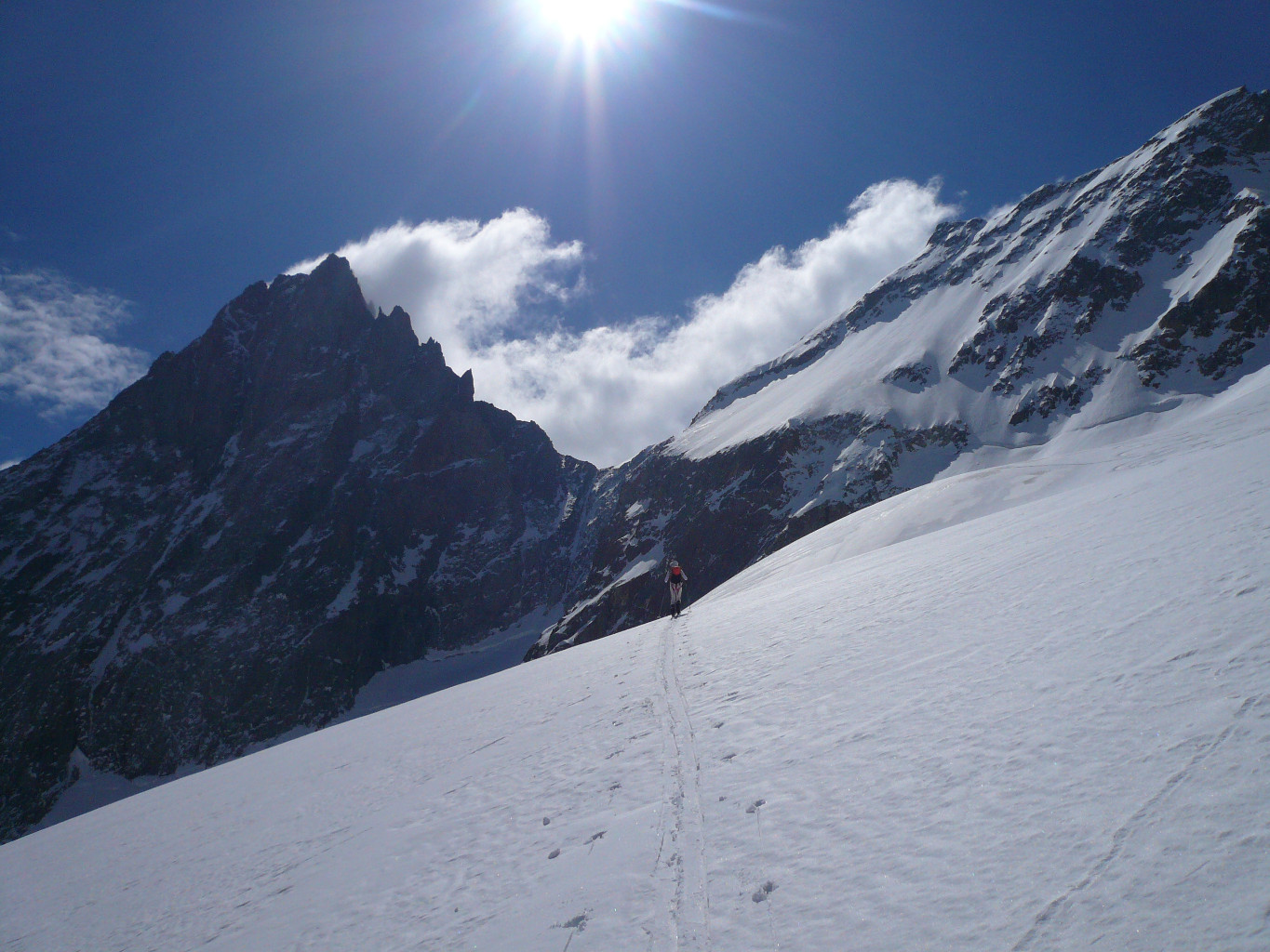 Montée devant la Pointe du Vallon des Etages