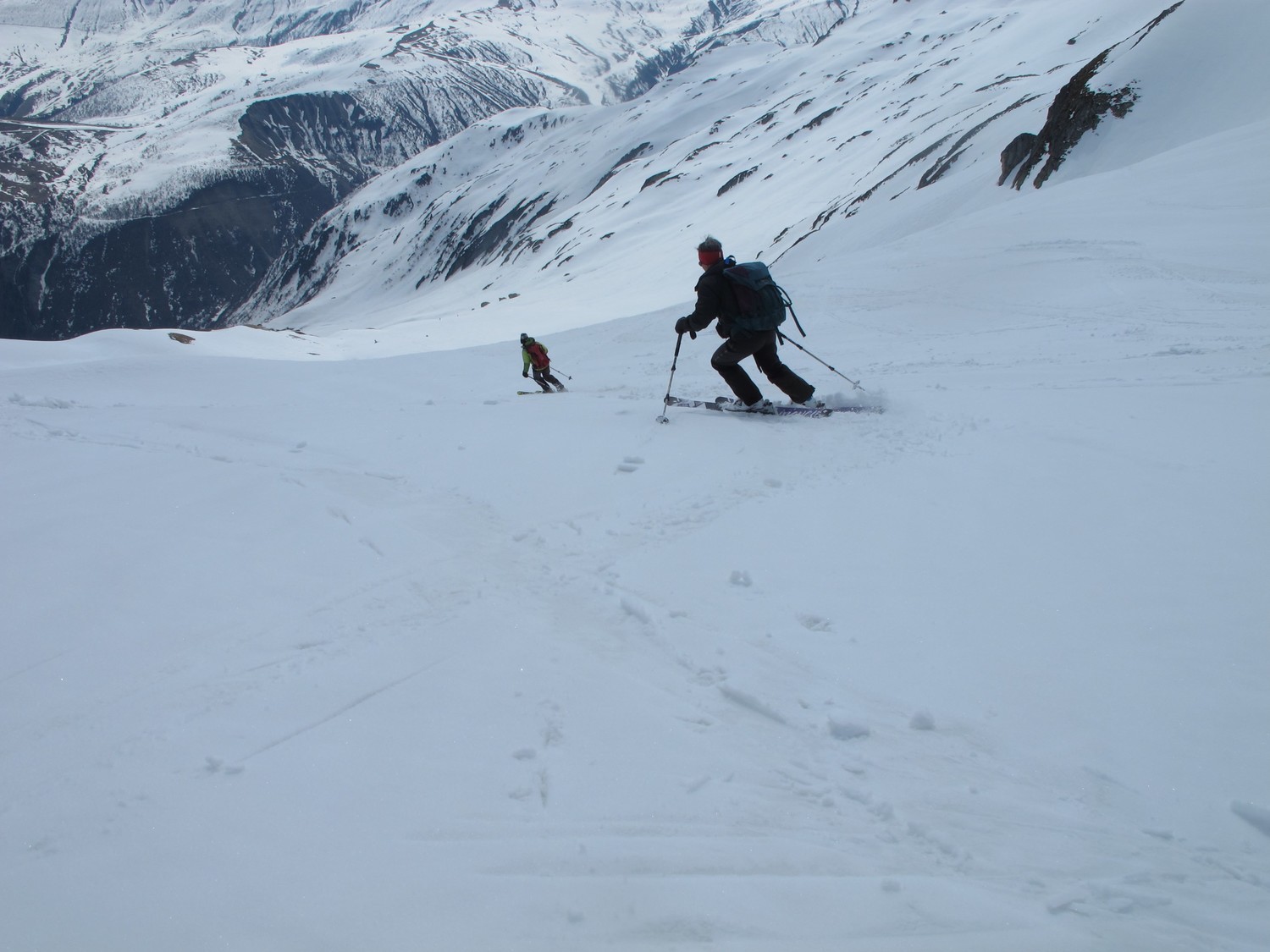On descend ds la combe des plans