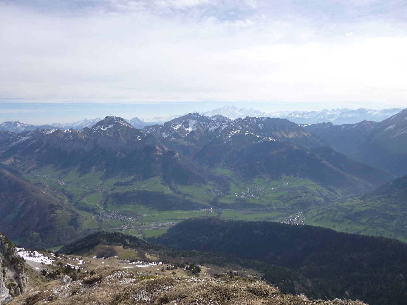 l'enneigement des bauges
